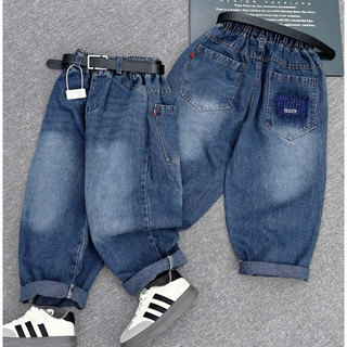  Mẫu mới 2025- Quần JEANS thêu HGUP bé trai  15-65kg  