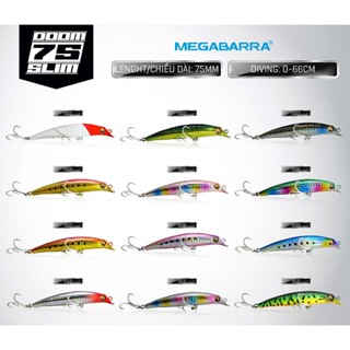 [Màu Mới] Mồi Lure Megabarra Doom 75, nặng 8.8g, dài 75mm - Mồi câu cá giả Sinking (Chìm)