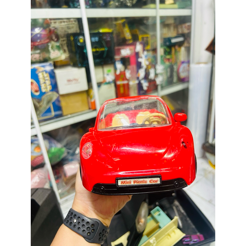 Mô hình xe mui trần Mini Pinic Car trong phim Heo Peppa