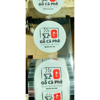 2 cuộn Màng ép ly trà sữa( in 2 màu theo yêu cầu )