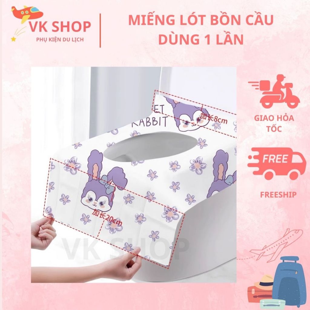 Miếng Lót Toilet Dùng Một Lần – Chống Bẩn, An Toàn, Gọn Nhẹ Mang Theo