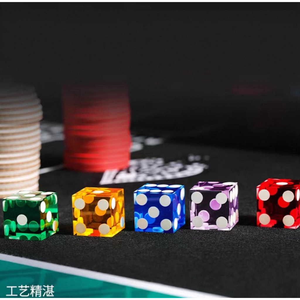 Bộ xí ngầu xúc xắc Dice Casino 19mm để biểu diễn Dice Stacking , trưng bày , quà tặng siêu xịn xò