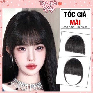 Tóc giả mái thưa - mái ngố làm bằng tóc thật 100% hàng dệt tay phong cách Hàn Quốc