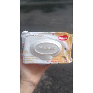 Khăn ướt Huggies không mùi 80 tờ _ ca cao và bơ hạt mỡ 72 tờ