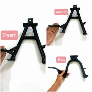  Chân Chống Đứng Xe Máy Wave A Dream RS RSX Sirius Jupiter Thép Sơn Tĩnh Điện Đen Bóng Bền Lắp Chuẩn 