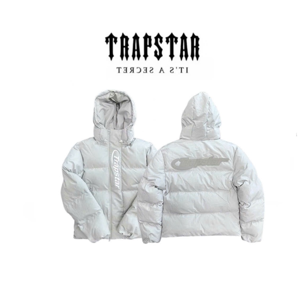 Áo khoác phao mùa đông Trapstar London xám ghi phong cách Drip cực chất - TrapPhao_003