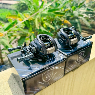 Máy câu cá lure Ngang Proberos - Super P1 màu Xám xanh Ánh Tím Xanh chuyên lure lóc chẽm