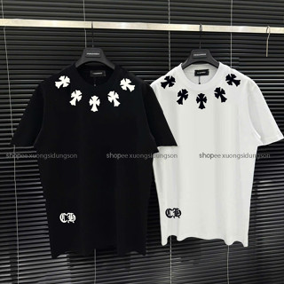  Áo phông nam nữ vòng cổ chữ thập ,áo thun vòng cổ Dg cộc tay boy phố hottrend mới nhất 