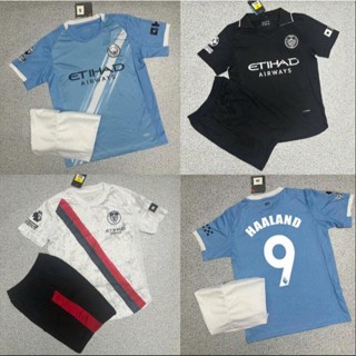 Bộ Quần Áo Bóng Đá CLB Man City Mùa 25/26 - Vải Polyester Gai Thái - Thoáng Khí - Thấm Hút Mồ
