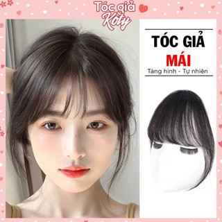  Tóc giả mái thưa phong cách Hàn Quốc hàng dệt tay cao cấp tự nhiên như tóc thật 