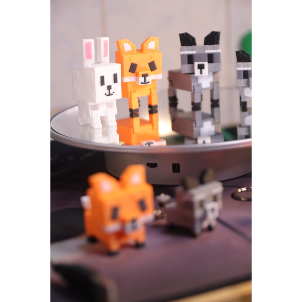 *Lucky box 🌺Đồ chơi roblox Grow A Garden RACCOON, rex fox, cáo trắng (dễ thương, to nhỏ, móc chìa khóa cute) - Đồ trang trí