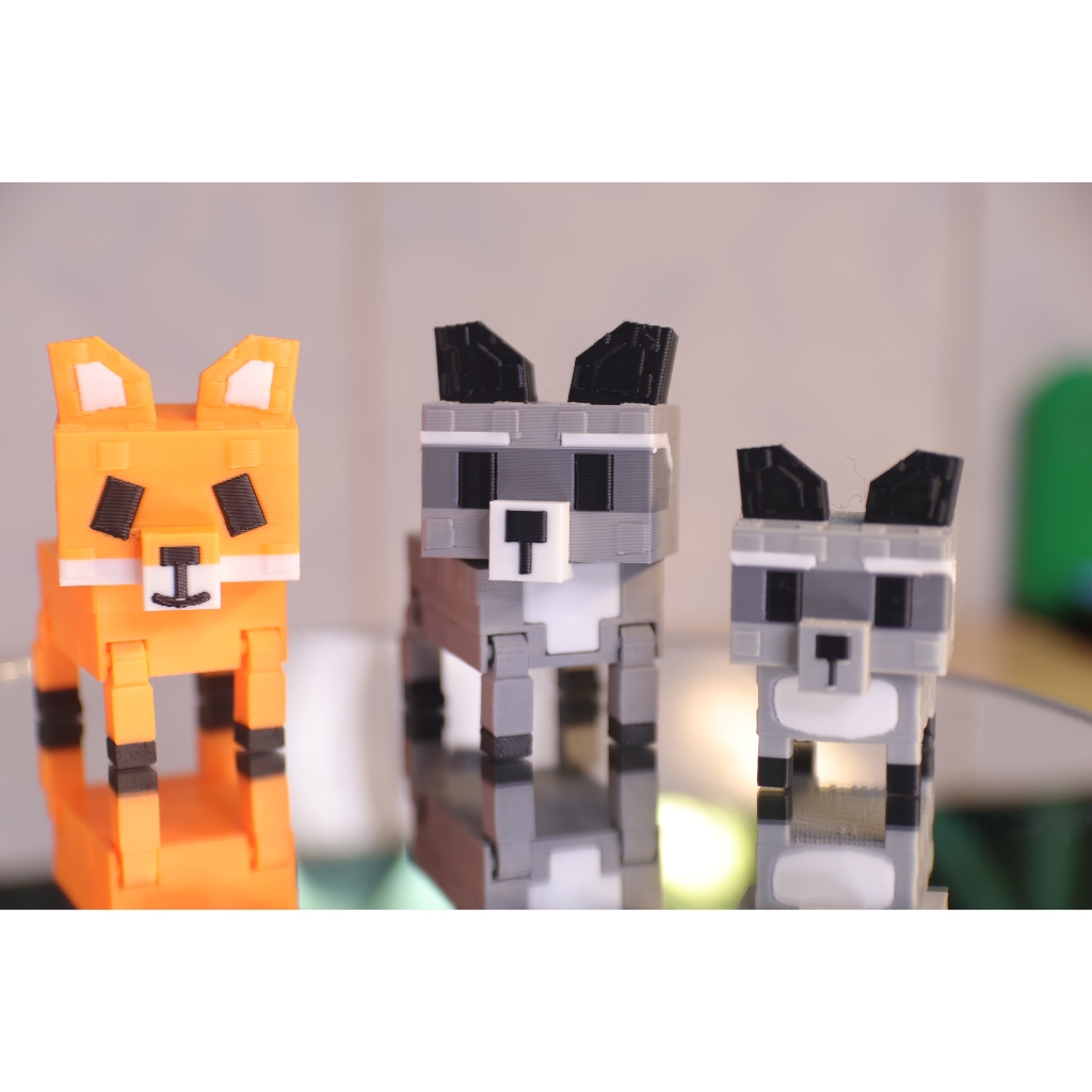 *Lucky box 🌺Đồ chơi roblox Grow A Garden RACCOON, rex fox, cáo trắng (dễ thương, to nhỏ, móc chìa khóa cute) - Đồ trang trí