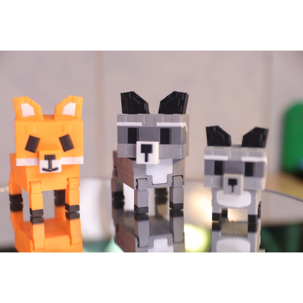 *Lucky box 🌺Đồ chơi roblox Grow A Garden RACCOON, rex fox, cáo trắng (dễ thương, to nhỏ, móc chìa khóa cute) - Đồ trang trí