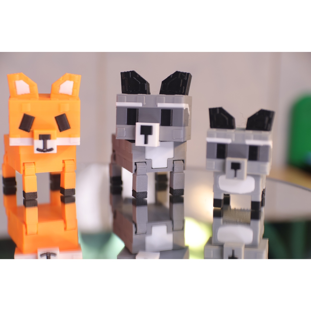 *Lucky box 🌺Đồ chơi roblox Grow A Garden RACCOON, rex fox, cáo trắng (dễ thương, to nhỏ, móc chìa khóa cute) - Đồ trang trí