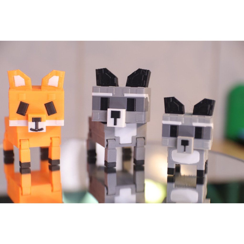 *Lucky box 🌺Đồ chơi roblox Grow A Garden RACCOON, rex fox, cáo trắng (dễ thương, to nhỏ, móc chìa khóa cute) - Đồ trang trí