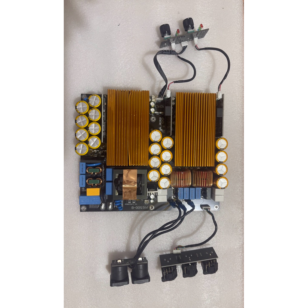 mạch công suất 2 kênh class D liền nguồn 1500w x2 8ohm ( tích hợp tăng cường công suất )