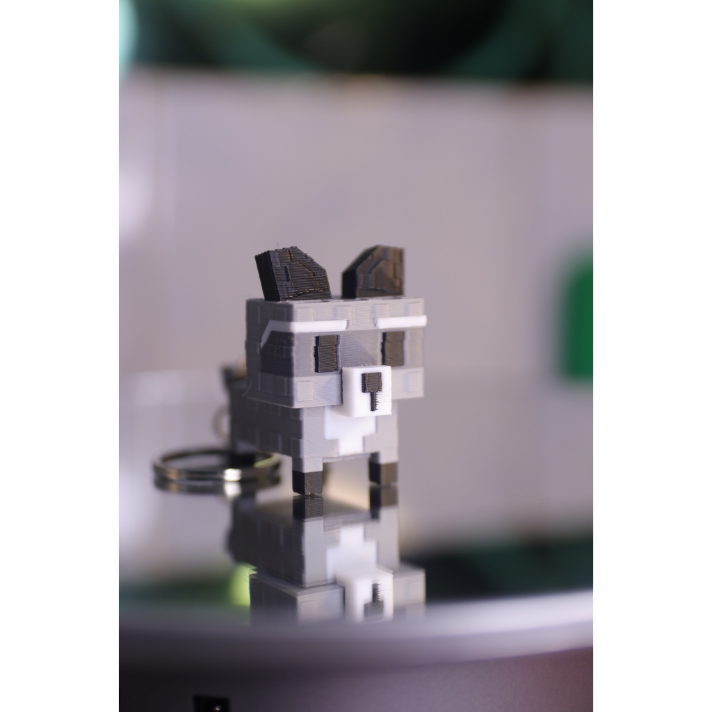 Móc chìa khóa Raccon, rex fox Roblox Grow up garden! - Đồ trang trí