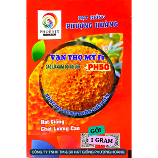  Hoa Vạn Thọ Cao Lỡ Cổ Lùn PH50 Cam Đỏ Hạt Giống Phượng Hoàng 