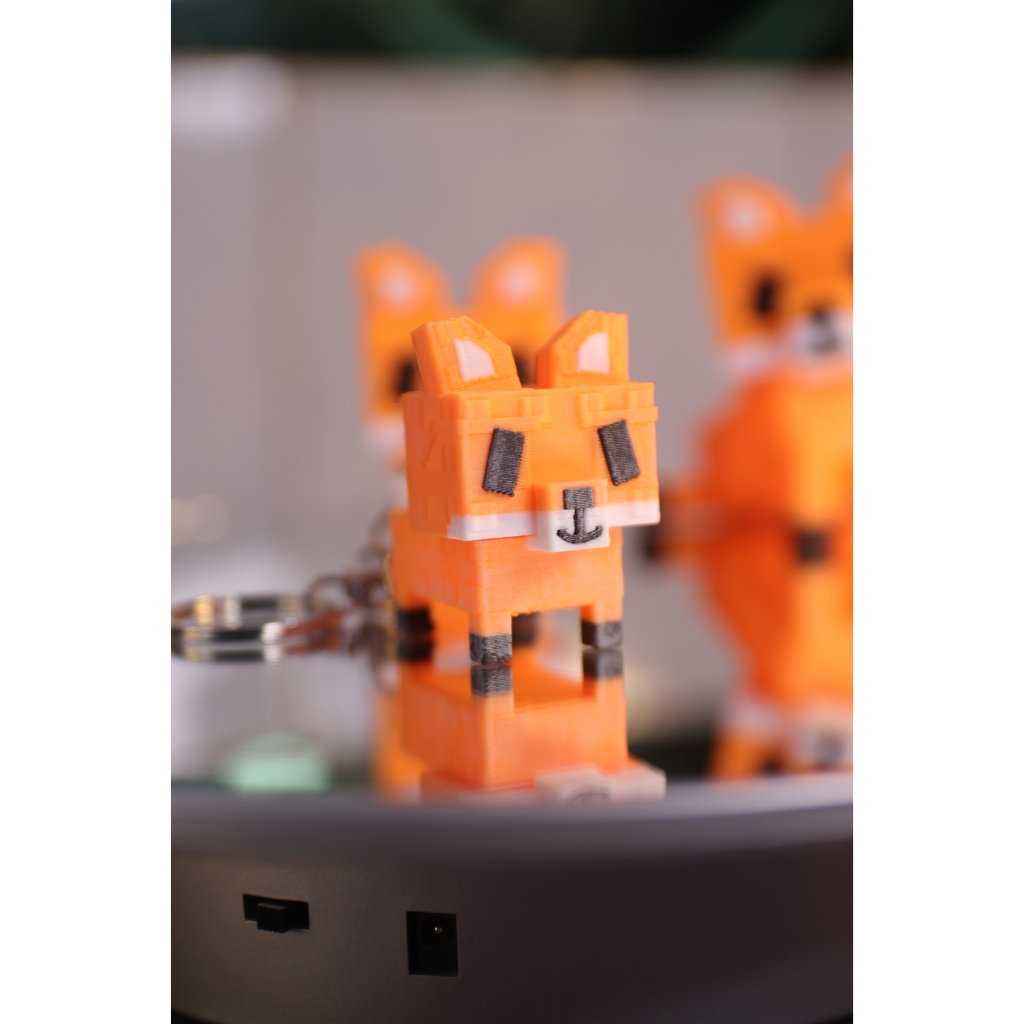 Móc chìa khóa Raccon, rex fox Roblox Grow up garden! - Đồ trang trí