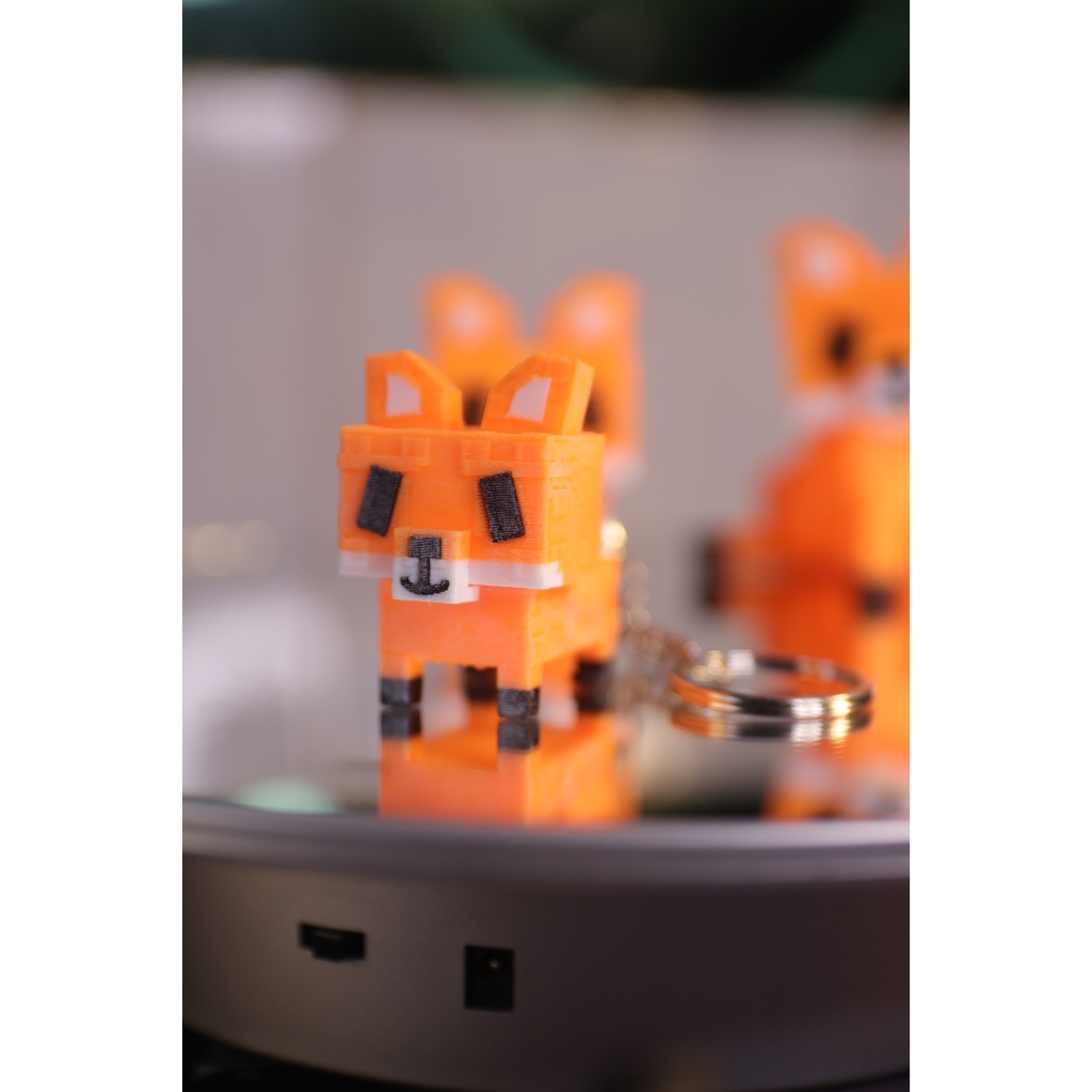 Móc chìa khóa Raccon, rex fox Roblox Grow up garden! - Đồ trang trí