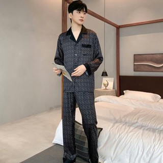 Bộ Ngủ Nam Nữ Pijama Dài Tay Lụa Gấm Sang Chảnh (miễn phí shippppppp)
