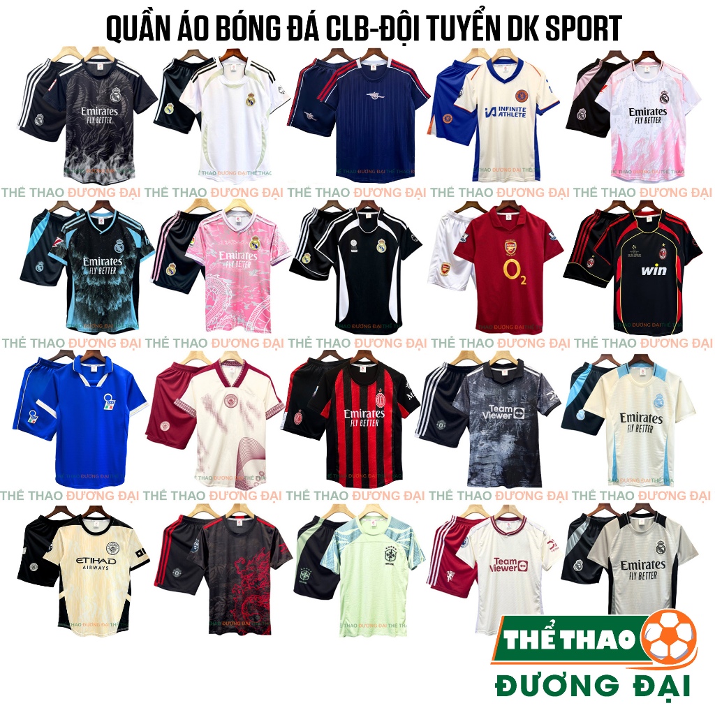 Quần Áo Bóng Đá CLB HOT Đội Tuyển Quốc Gia 2025 Thun Cao Cấp Thể Thao Đương Đại