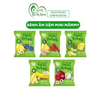 Bánh ăn dặm Minibites Mămmy cho bé từ 6 tháng – Giòn tan, dễ tan, an toàn