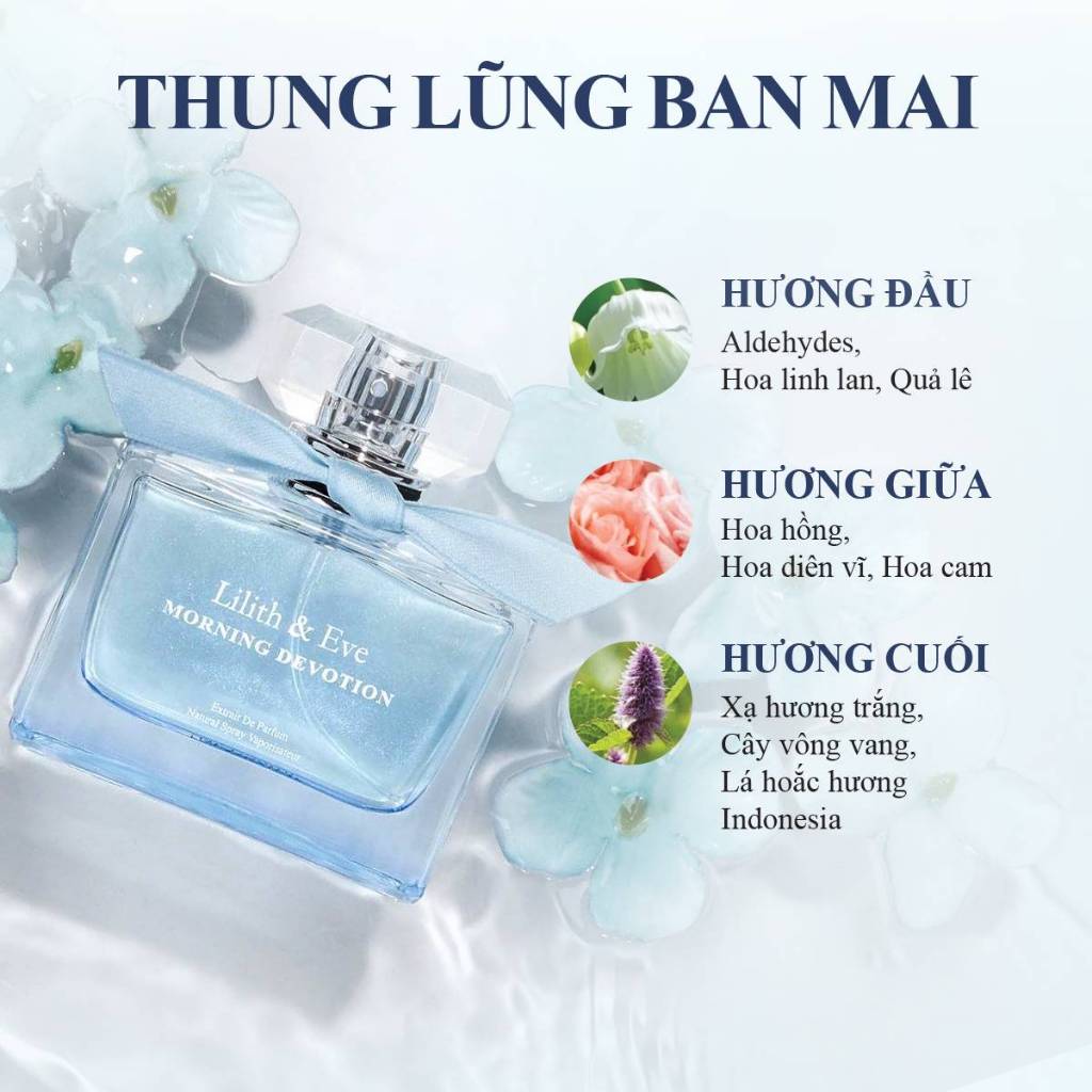 Nước hoa nữ Lilith and Eve Morning Devotion 50ml hương thơm dịu nhẹ, nữ tính