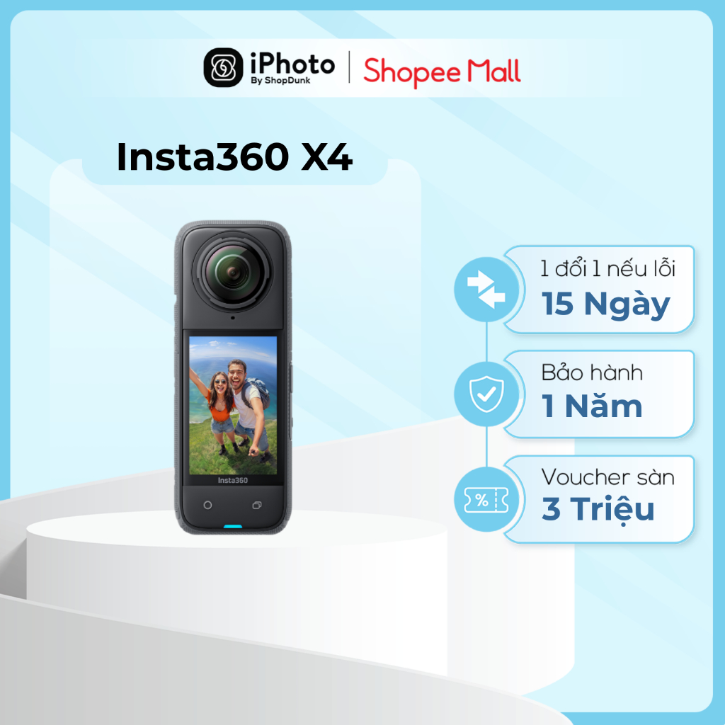 Camera Hành Trình Insta360 X4 Standard Bundle - Quay 360° 8K | Bảo Hành Chính Hãng 1 Năm | BigBuy360 - bigbuy360.vn