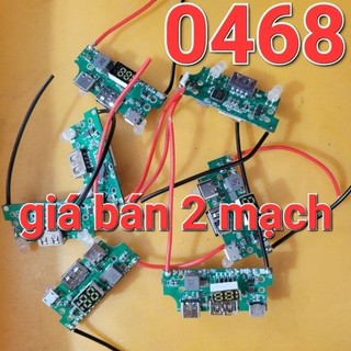 2 Mạch sạc dự phòng 3.7v có sẵn dây sạc nhanh sw6208 22W và có màn hình