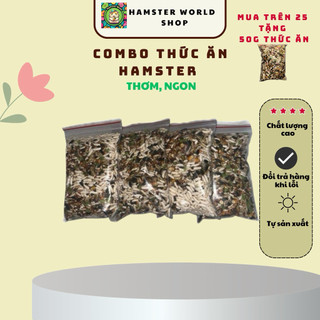 Combo Đồ Ăn Hamster 2 Gói 3 Gói 4 Gói Trọng Lượng 500g Thức Ăn Đầy Đủ Cho Thú Cưng và Cao Cấp