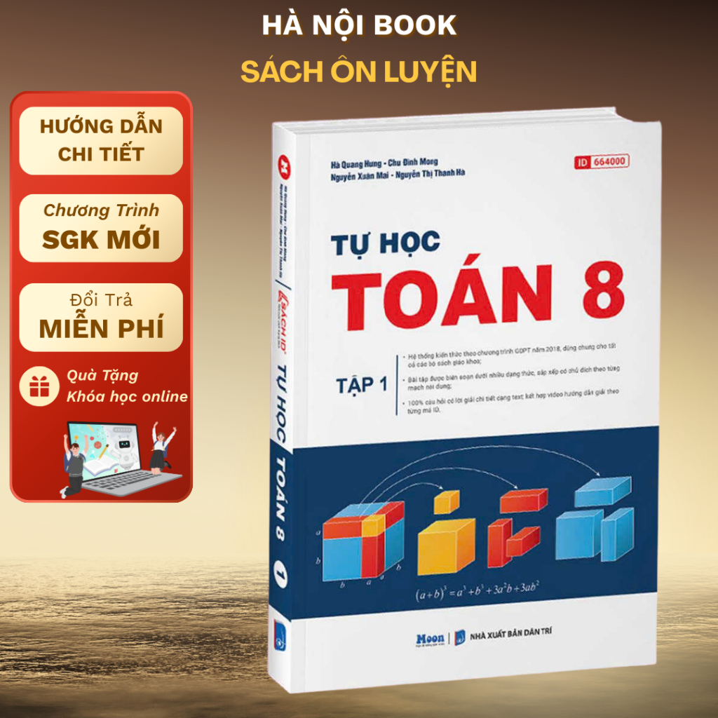 Sách - Tự học toán học lớp 8 - chương trình mới -sách ID tự học toán kết nối tri thức, cánh diều, ch