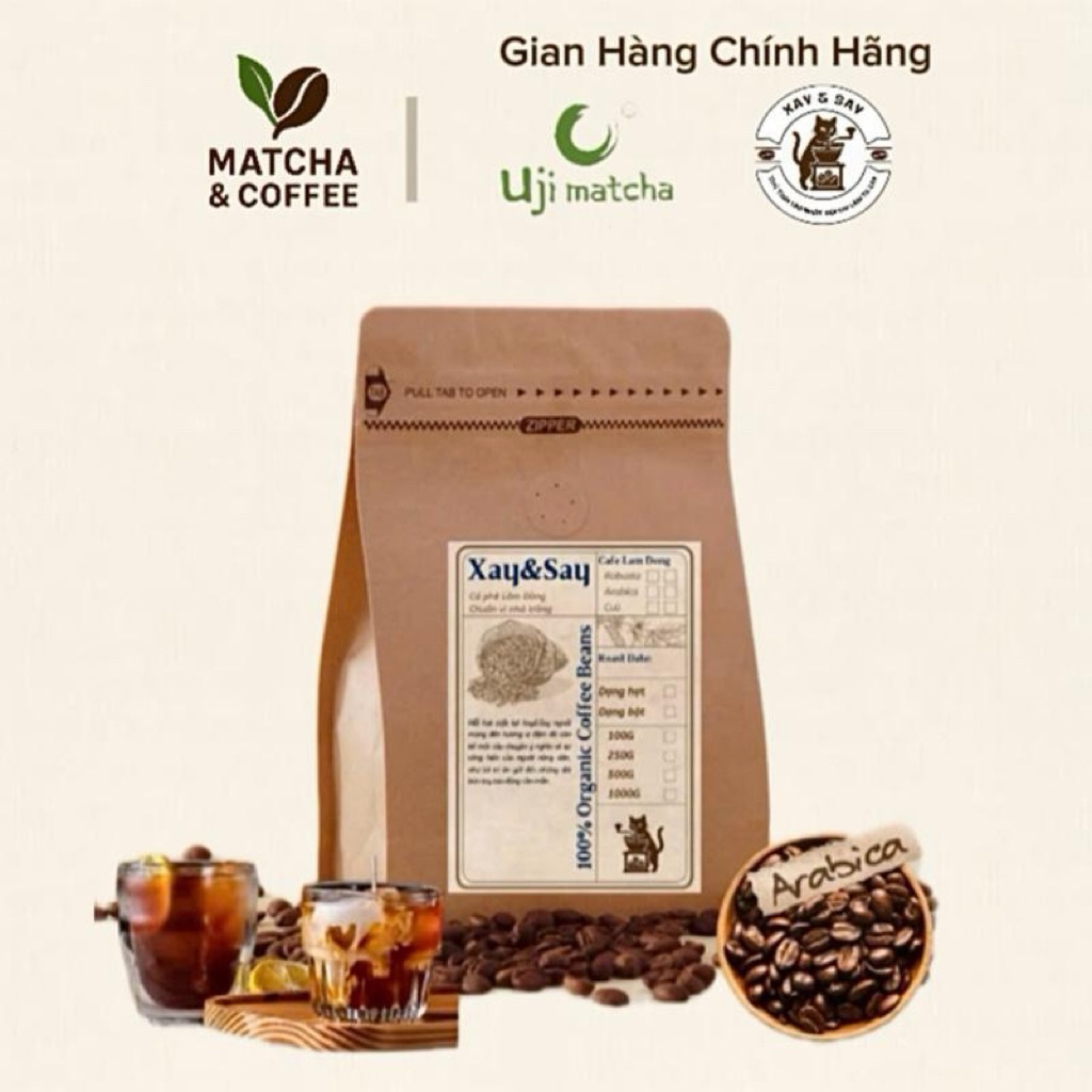 Arabica -Cà Phê ủ lạnh , cà phê coldbrew , Cà phê arabica nguyên chất ( tặng túi lọc kèm theo)