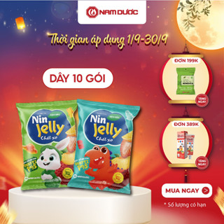 Thực phẩm bổ sung Kẹo dẻo Nin Jelly chất xơ, dây 10 gói x 20g bổ sung Chất xơ hòa tan Orafti P95