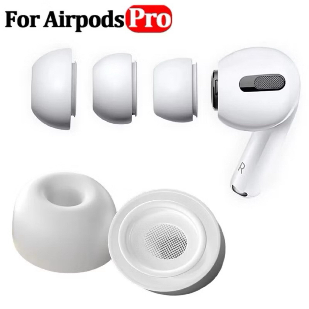 1 Cặp Nút Bọc Đầu Tai Nghe Giảm Tiếng Ồn Thay Thế Bằng Silicon Cho AirPods Pro / Pro 2