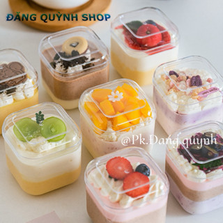 10 HỘP MICA 2013 ĐỰNG BÁNH LẠNH, MOUSSE, TIRAMISU - Phụ Kiện Bánh,Hộp Bánh Kem