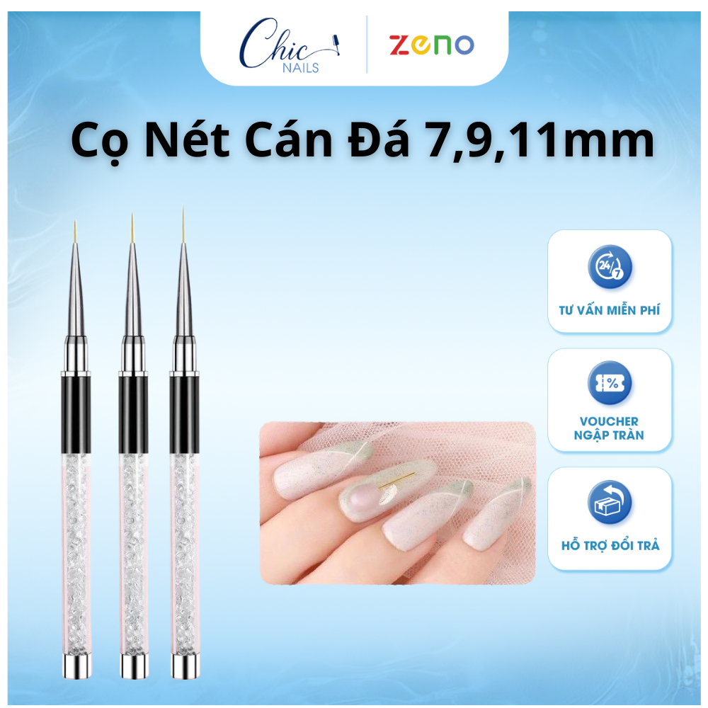Cọ Vẽ Nét Cán Đá 5mm, 9mm, 11mm,7mm