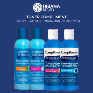  Nước hoa hồng BHA Compliment No Problem làm sạch giảm mụn 200ml 