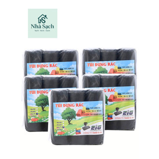 Túi đựng rác EIG - ĐEN các loại - 1 lốc 3 cuộn 1kg
