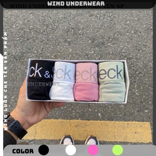 Combo 4 quần lót nam boxer sịp đùi nam cao cấp chất cotton mềm mịn thấm hút tốt WIND CHECK NEW