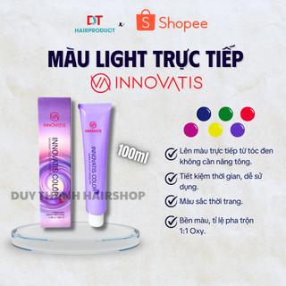  Màu Nhuộm LIGHT Trực Tiếp Innovatis 100g – Thuốc Nhuộm Không Cần Tẩy Không Nâng Nền Lên Màu Chuẩn. 