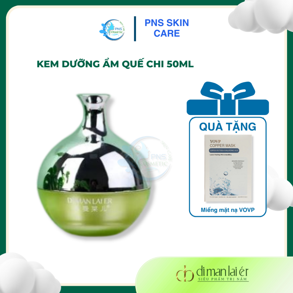 Kem Dưỡng Ẩm Quế Chi Dimanlaier 50g - Cấp Ẩm Sâu, Phục Hồi Da, Dưỡng Da Mịn Màng