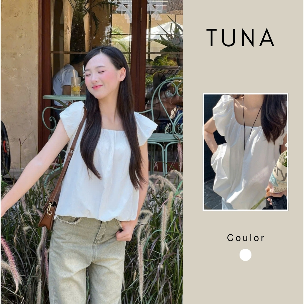 Áo kiểu cổ rộng dáng bồng Tuna.Store | BigBuy360 - bigbuy360.vn