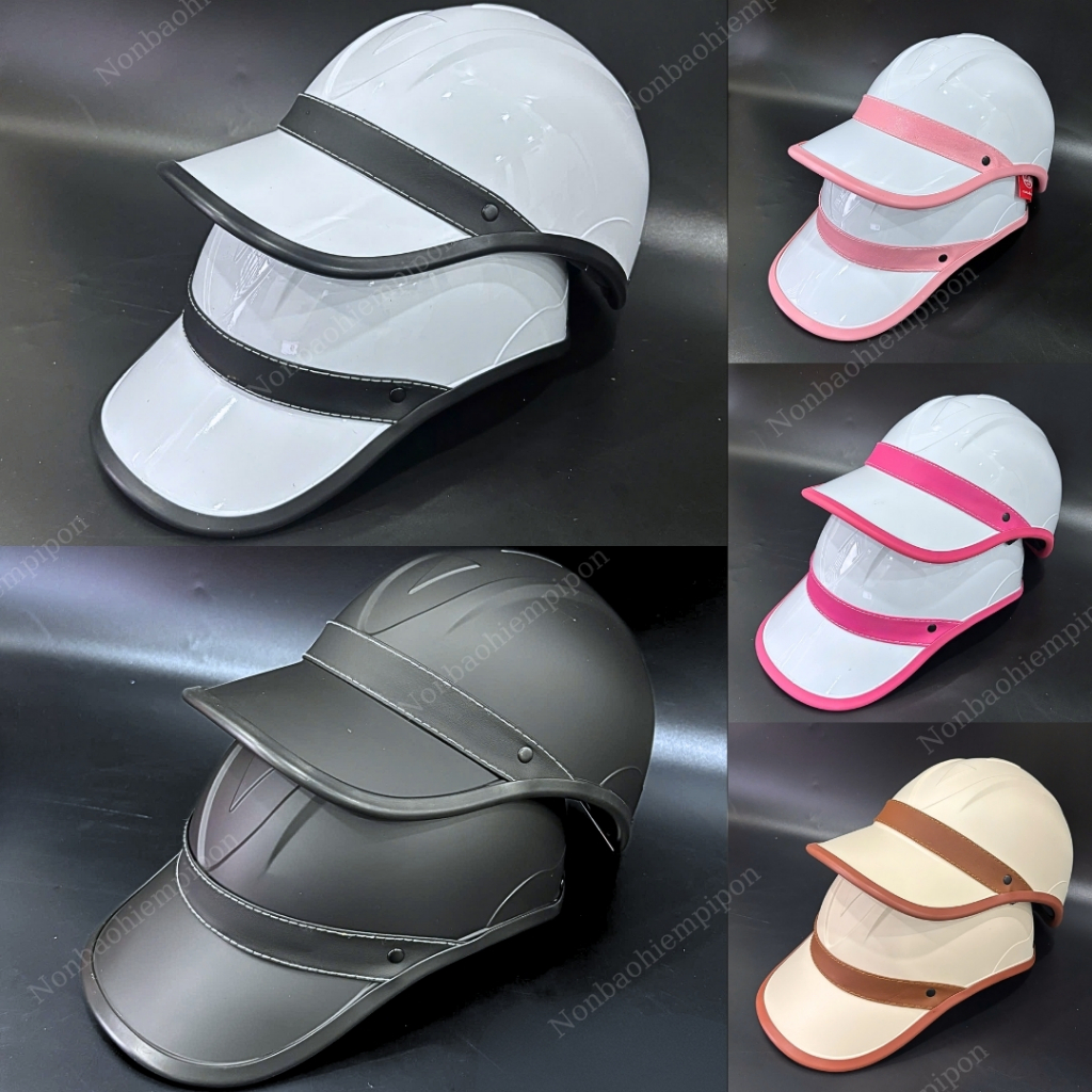 Nón bảo hiểm lưỡi trai Vespas thời trang cao cấp, Mũ bảo hiểm kết Vespas phong cách cho cả nam và nữ chống ố vàng