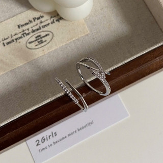 Nhẫn chéo đá 2 kiểu I 2GIRLS ACCESSORIES I