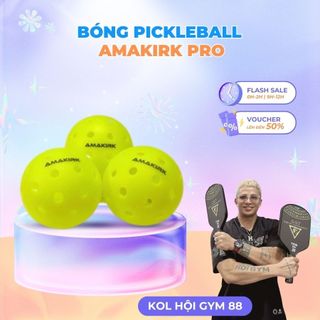 [Chính hãng] Bóng Pickleball AMAKIRK Pro Chuẩn Thi Đấu, Độ Bền Cao, Dành Cho Sân Ngoài Trời