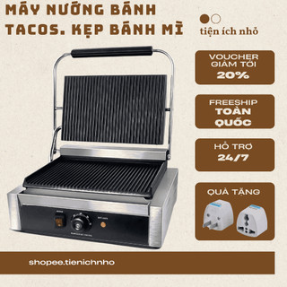 Máy Nướng Bánh Tacos. Kẹp Bánh Mì Cho Nhà Hàng Quán Ăn Máy Ép Nướng Bánh Mì nướng thịt Công Nghiệp- Bảo Hành 12 Tháng 