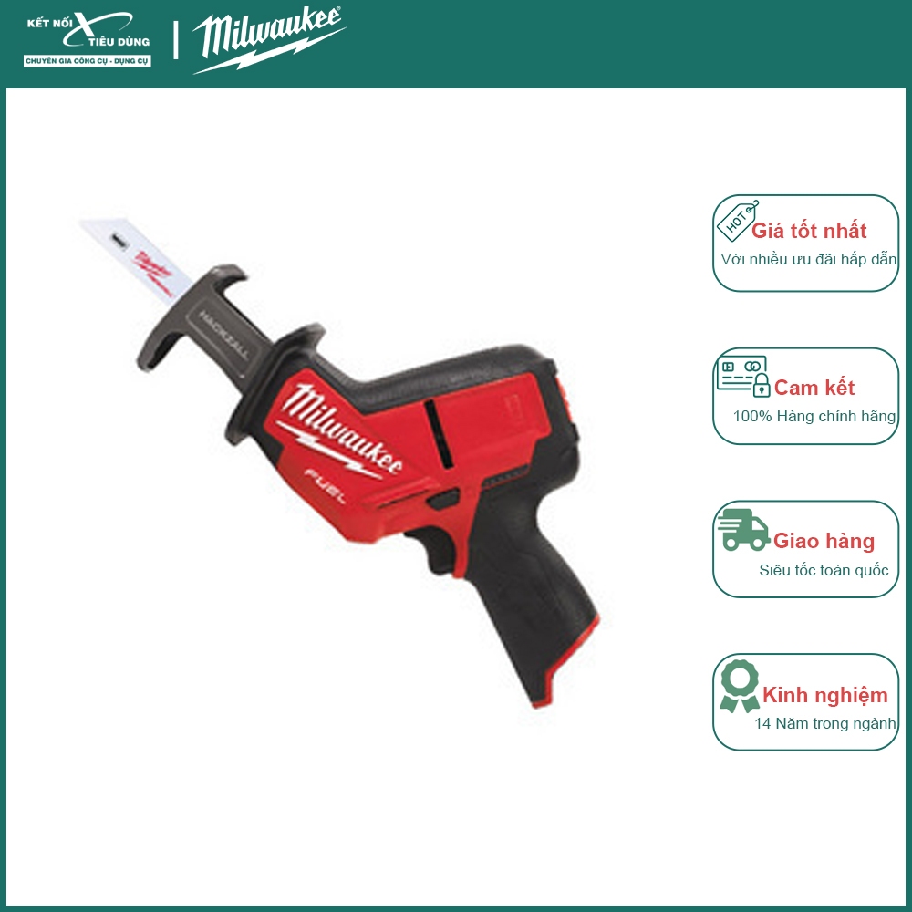 Máy cưa kiếm Milwaukee M12 CHZ-0 - Dụng cụ cầm tay 12V nhỏ gọn, trọng lượng nhẹ