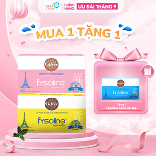 Combo Nước Muối Sinh Lý Fysoline Hồng 40 ống x 5ml Và Vàng 20 ống x 5ml Vệ Sinh Mắt, Mũi, Miệng Hiệu Quả