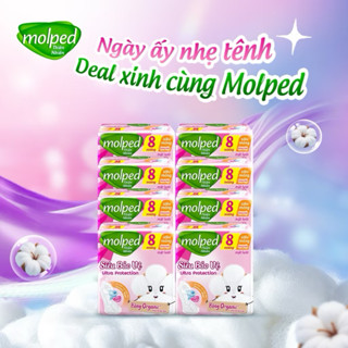  8 Gói Băng Vệ Sinh Molped siêu mỏng ko cánh 